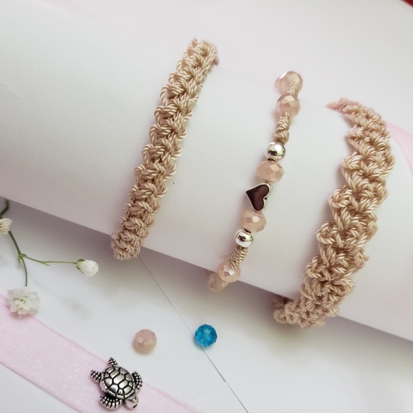 Bohemian almond bracelets trio!♥️🥰🌹 - Picture 3 of 8